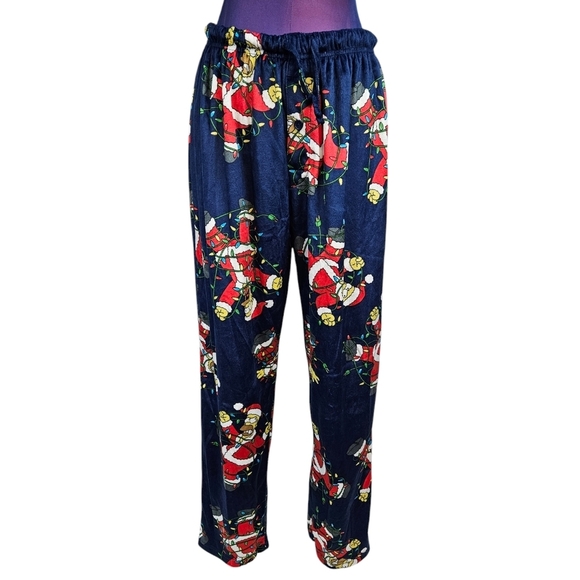 The Simpsons Homer Simpson Fleece Holiday Christmas Lounge Pants Size Medium P49 - Picture 2 of 9